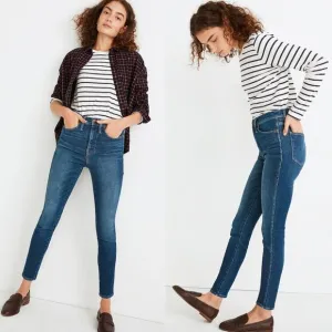 🦋 MADEWELL 10&quot; High-Rise Skinny Jeans in Winston Wash Size 27