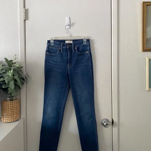 🦋 MADEWELL 10&quot; High-Rise Skinny Jeans in Winston Wash Size 27