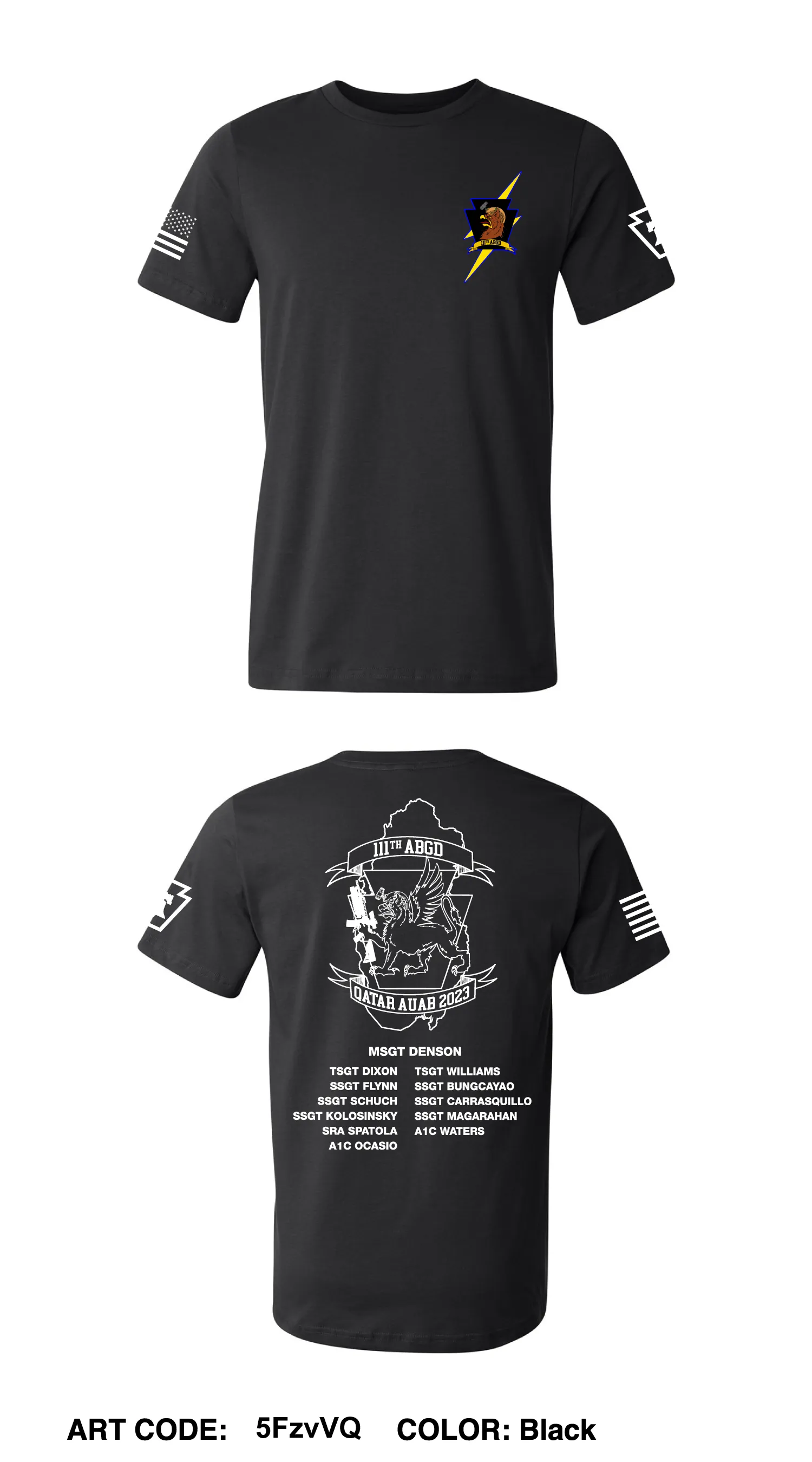 111th Security Forces Comfort Unisex Cotton SS Tee - 5FzvVQ