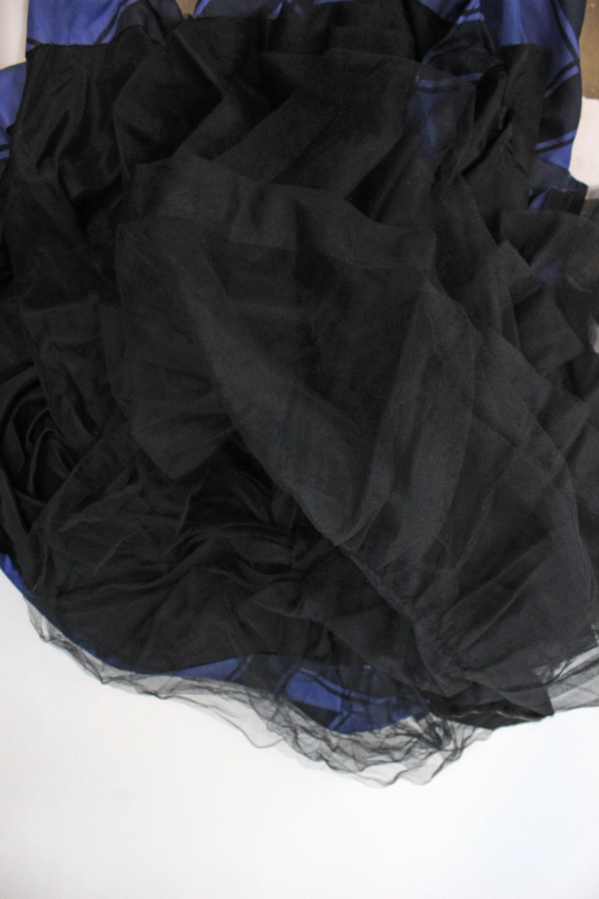 1950s 1956 DOCUMENTED Estevez strapless ball gown silk dress xs | new fall winter