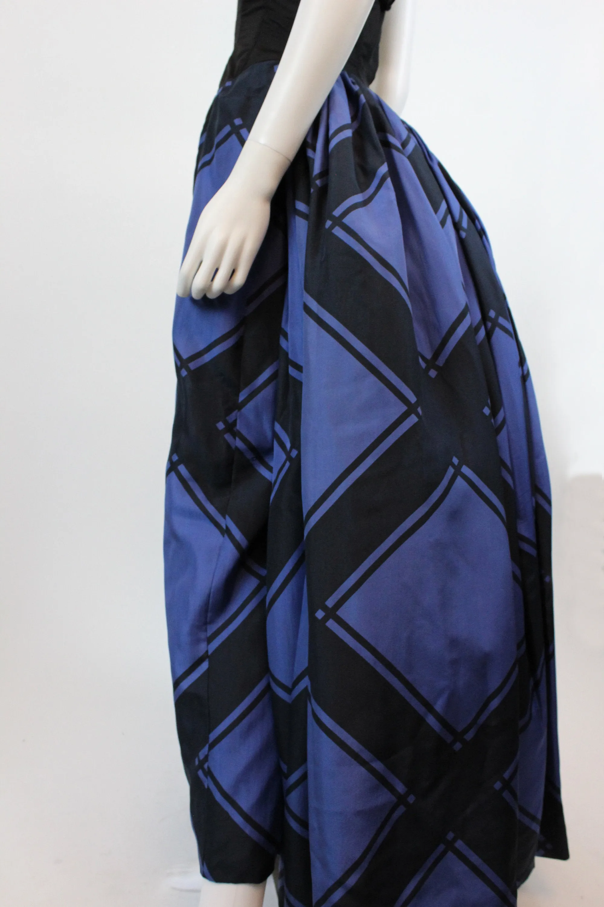 1950s 1956 DOCUMENTED Estevez strapless ball gown silk dress xs | new fall winter