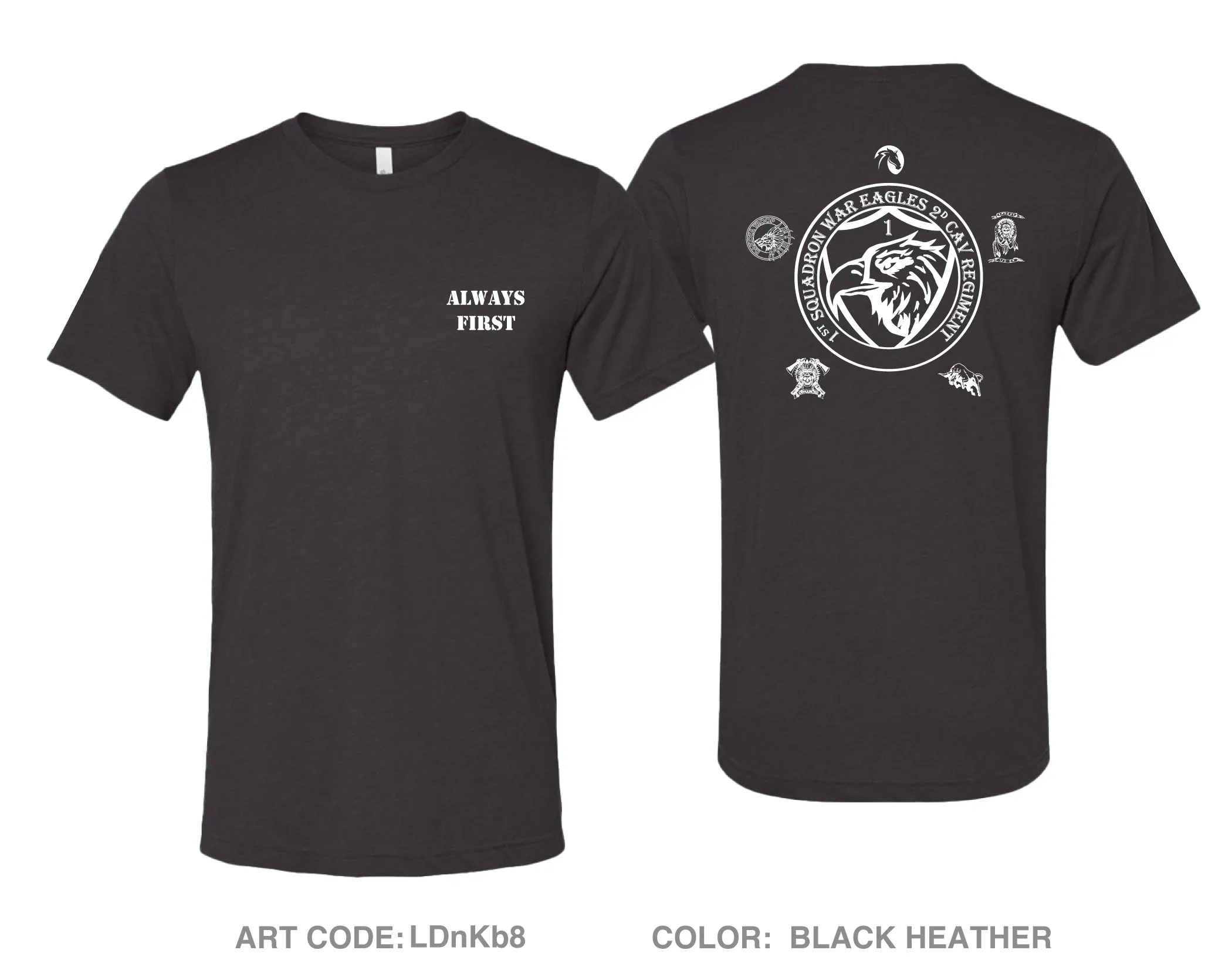1st Squadron, 2d Cavalry Regiment Fundraising Collection Comfort Unisex Triblend SS Tee - LDnKb8