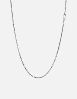2mm Mini Annex Chain Necklace, Sterling Silver