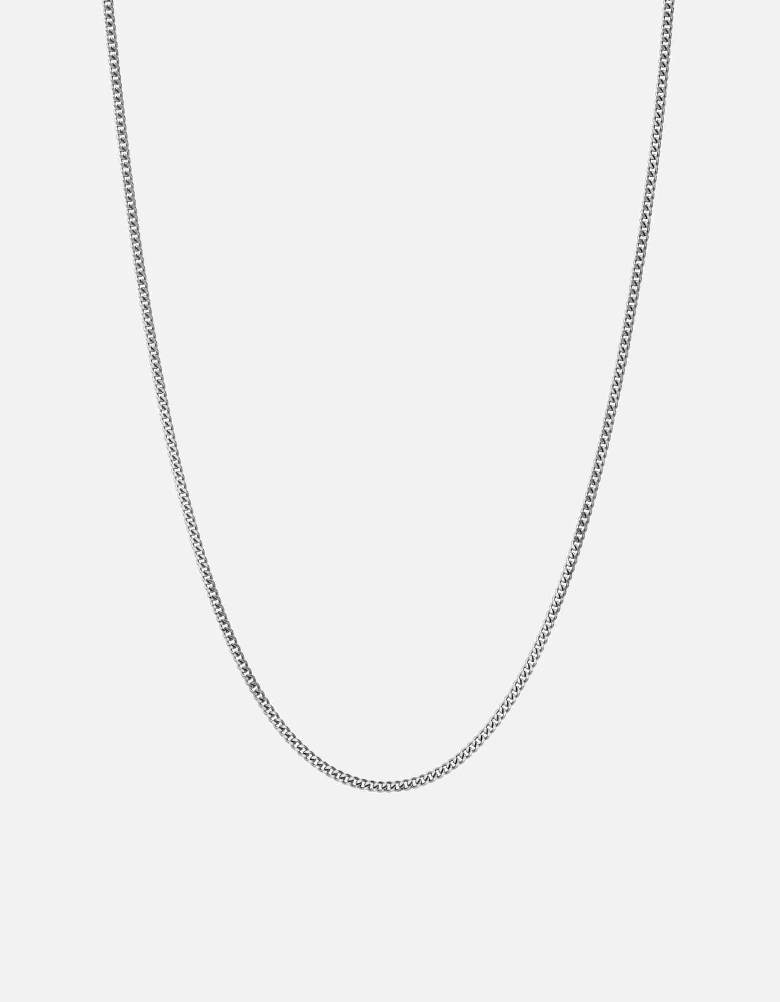 2mm Mini Annex Chain Necklace, Sterling Silver