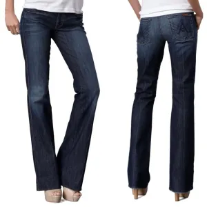 7 For all Mankind A Pocket Denim Flare Hems Jeans Y2K