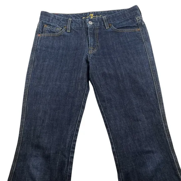 7 For all Mankind A Pocket Denim Flare Hems Jeans Y2K