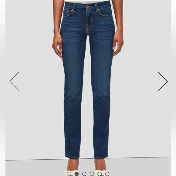 7 for all mankind KIMMIE STRAIGHT JEANS IN DUCHESS size 28