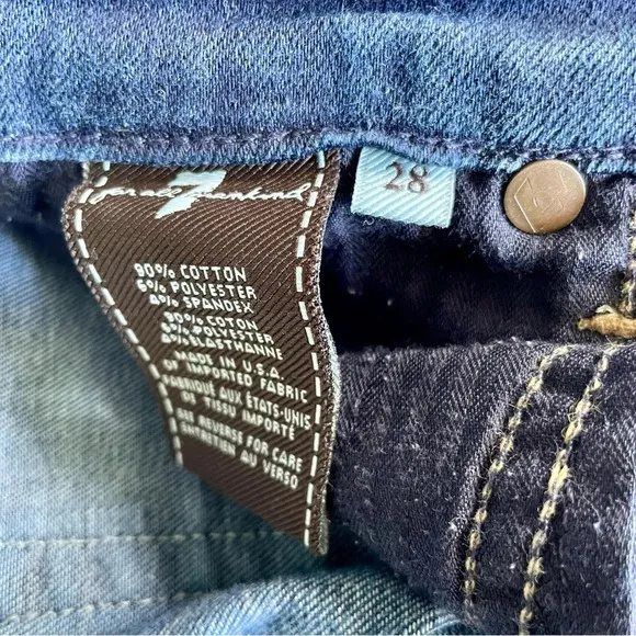 7 for all mankind KIMMIE STRAIGHT JEANS IN DUCHESS size 28