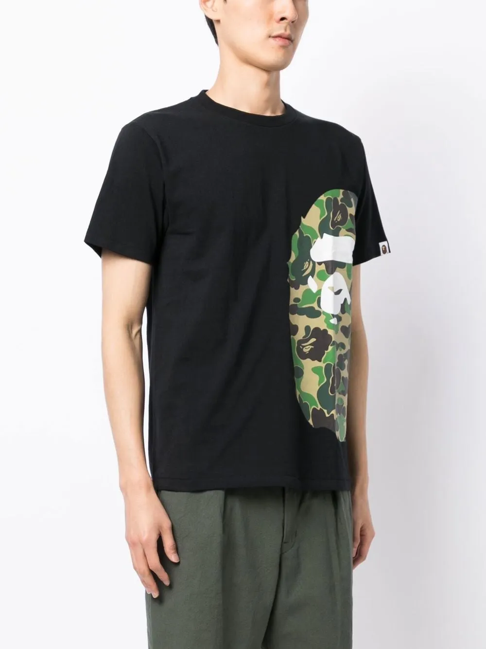 A BATHING APE® logo-print cotton T-shirt
