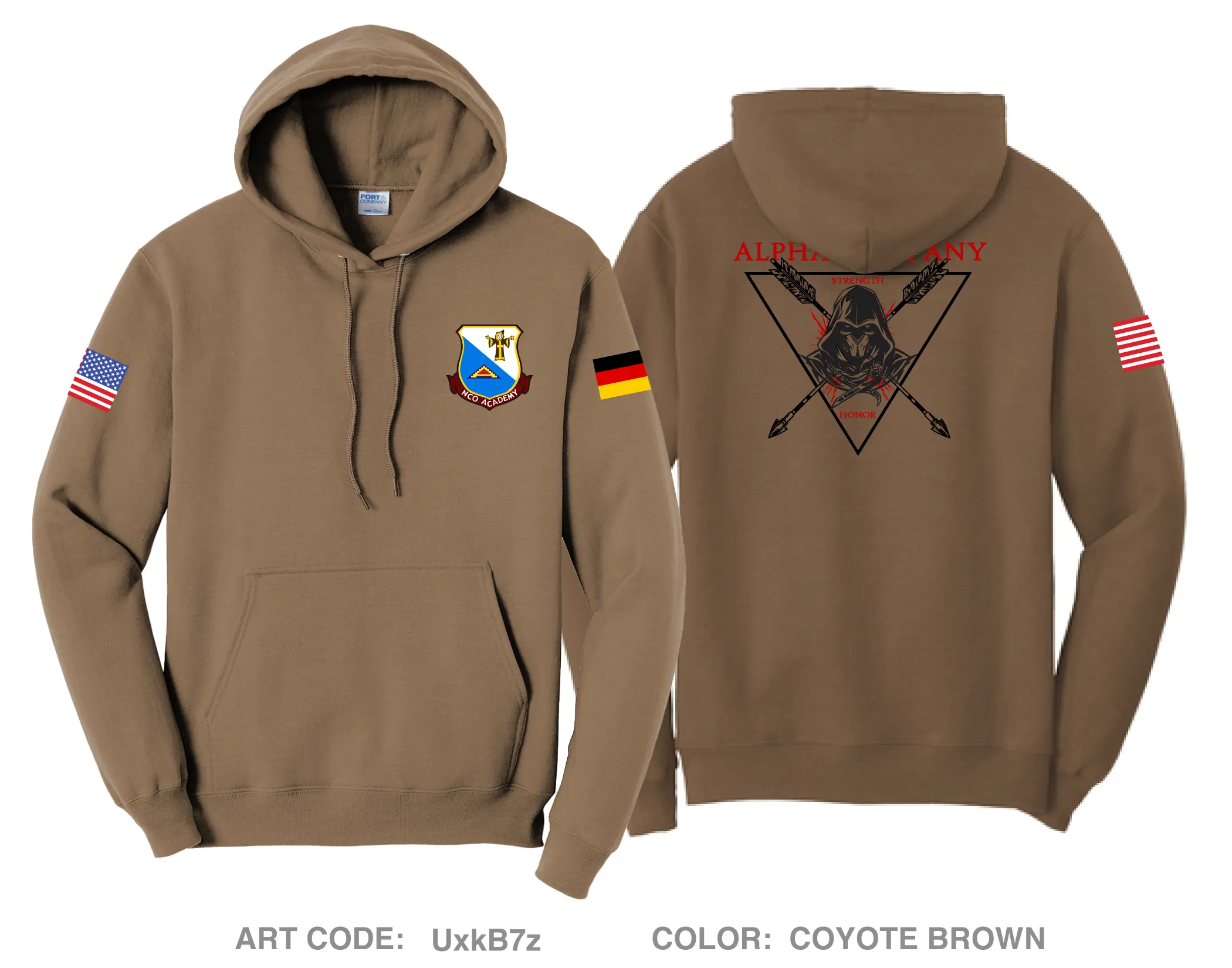 A Co, 7th NCOA Comfort Unisex Hooded Sweatshirt - UxkB7z