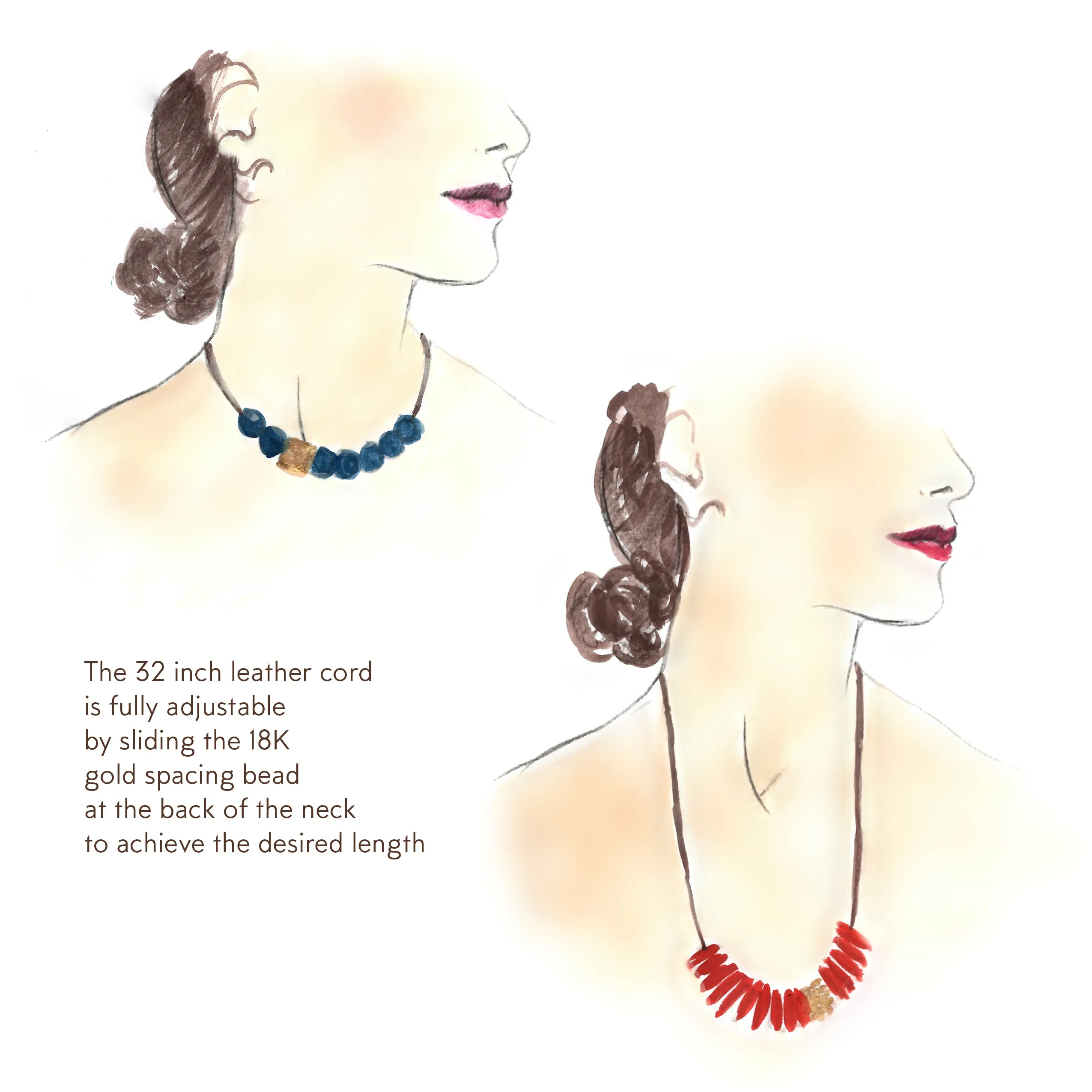 A Gold Tube   Bali Bead Necklace