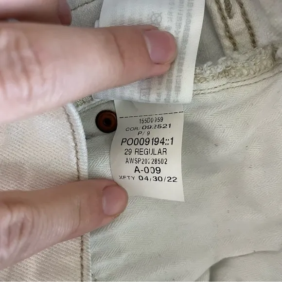 Abercrombie &amp; Fitch The 70’s Flare Ultra High Rise Denim Jeans Off-White 29 8 R
