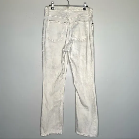 Abercrombie &amp; Fitch The 70’s Flare Ultra High Rise Denim Jeans Off-White 29 8 R
