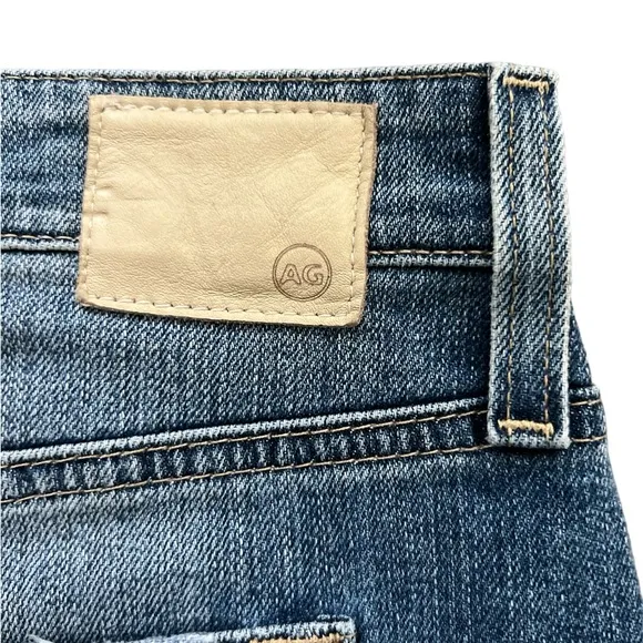AG-ED Denim Frayed Hem Distressed The Erin‎ Pencil Jean Skirt Sz. 29R