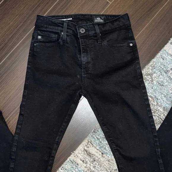 AG Farrah High Rise Raw Hem Ankle Skinny Jeans, 24R