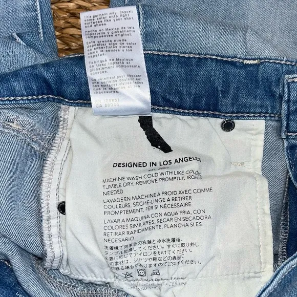 AG Mari High Rise Slim Straight Crop Jeans