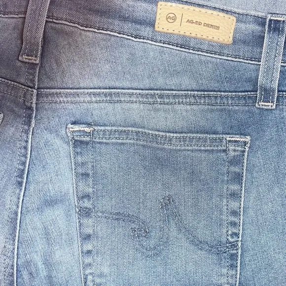 AG Mari High Rise Slim Straight Crop Jeans