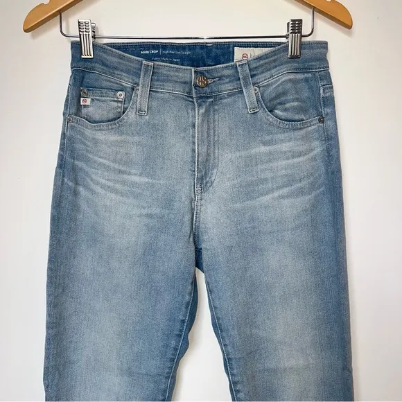 AG Mari High Rise Slim Straight Crop Jeans