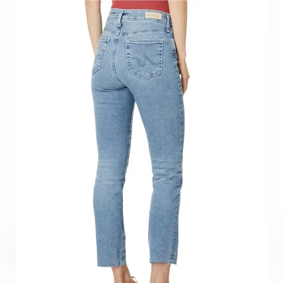 AG Mari High Rise Slim Straight Crop Jeans