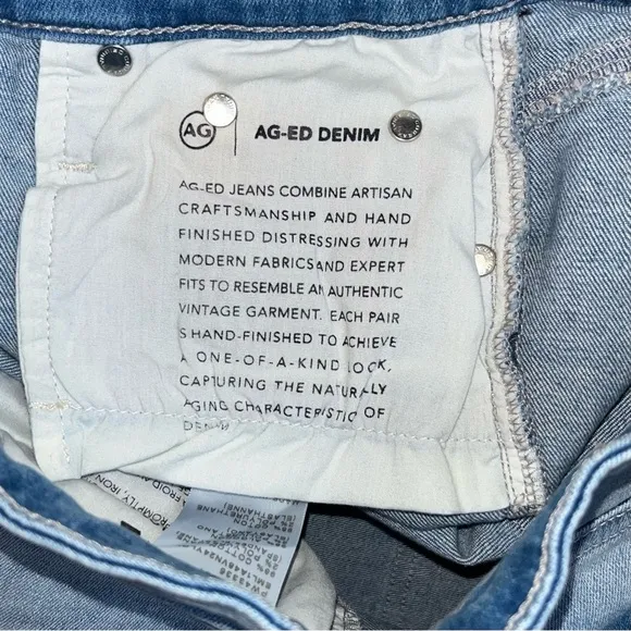 AG Mari High Rise Slim Straight Crop Jeans