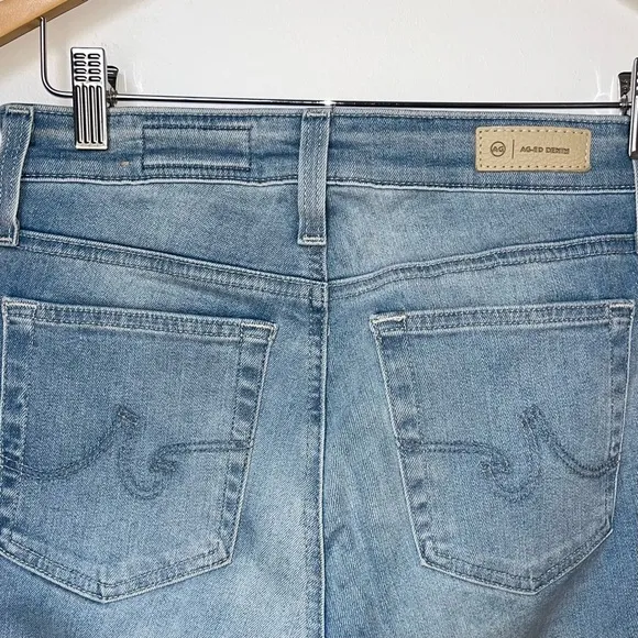 AG Mari High Rise Slim Straight Crop Jeans