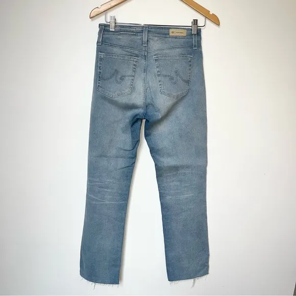 AG Mari High Rise Slim Straight Crop Jeans