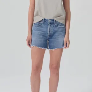 Agolde parker distressed denim shorts 31