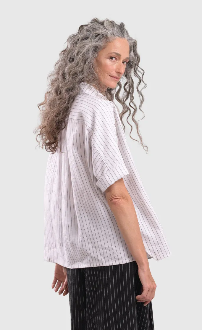 Alembika Striped White Cactus Shirt