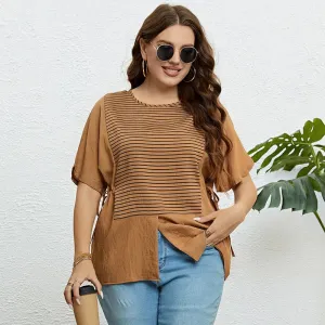 Amira® | Knot Artwork Striped T-Shirt