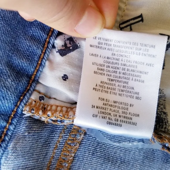 Anthropologie | High Waist Denim Shorts 32