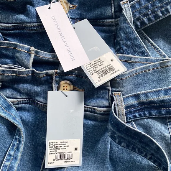 Antonio Melani Blesnya High Rise Denim Shorts