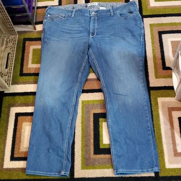 Ariat‎ R.E.A.L. Mid Rise Stretch Presley Stackable Straight Leg Jeans Size 26WR