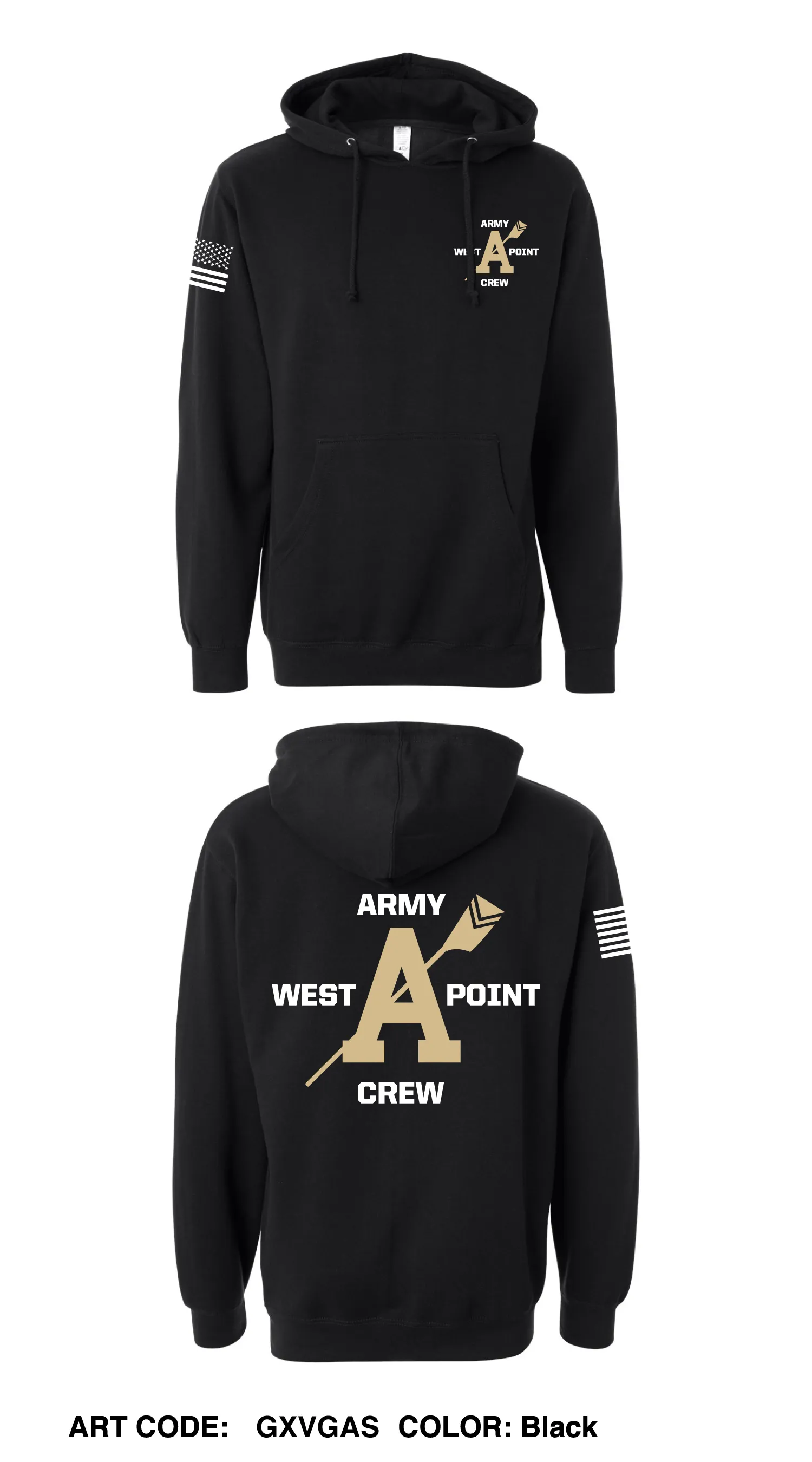Army West Point Crew Comfort Unisex Hooded Sweatshirt - GXVGAS