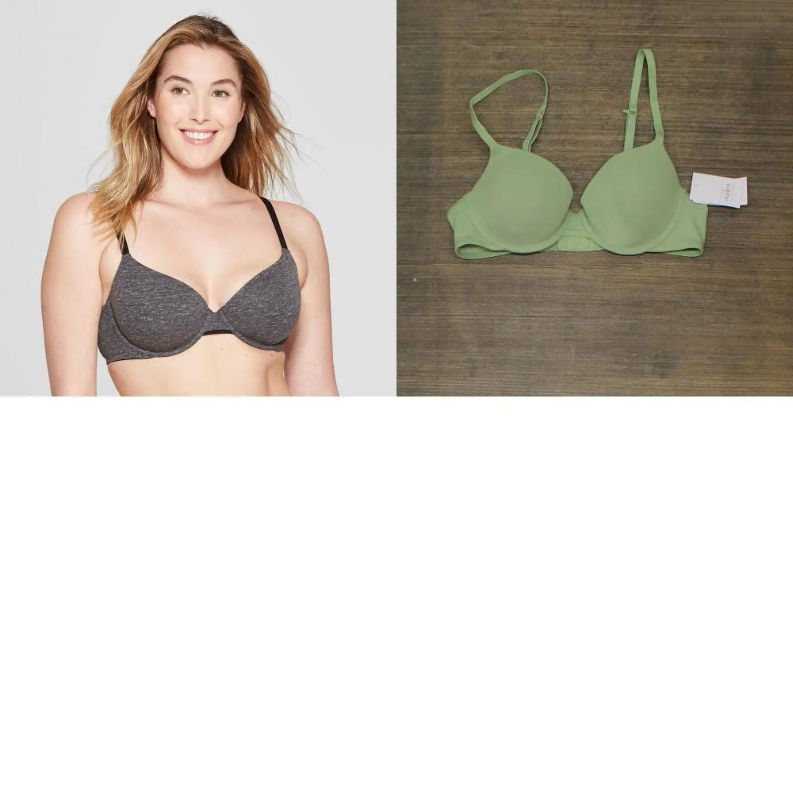 Auden Women's Everyday Lightly Lined Cotton Demi T-Shirt Bra 552282