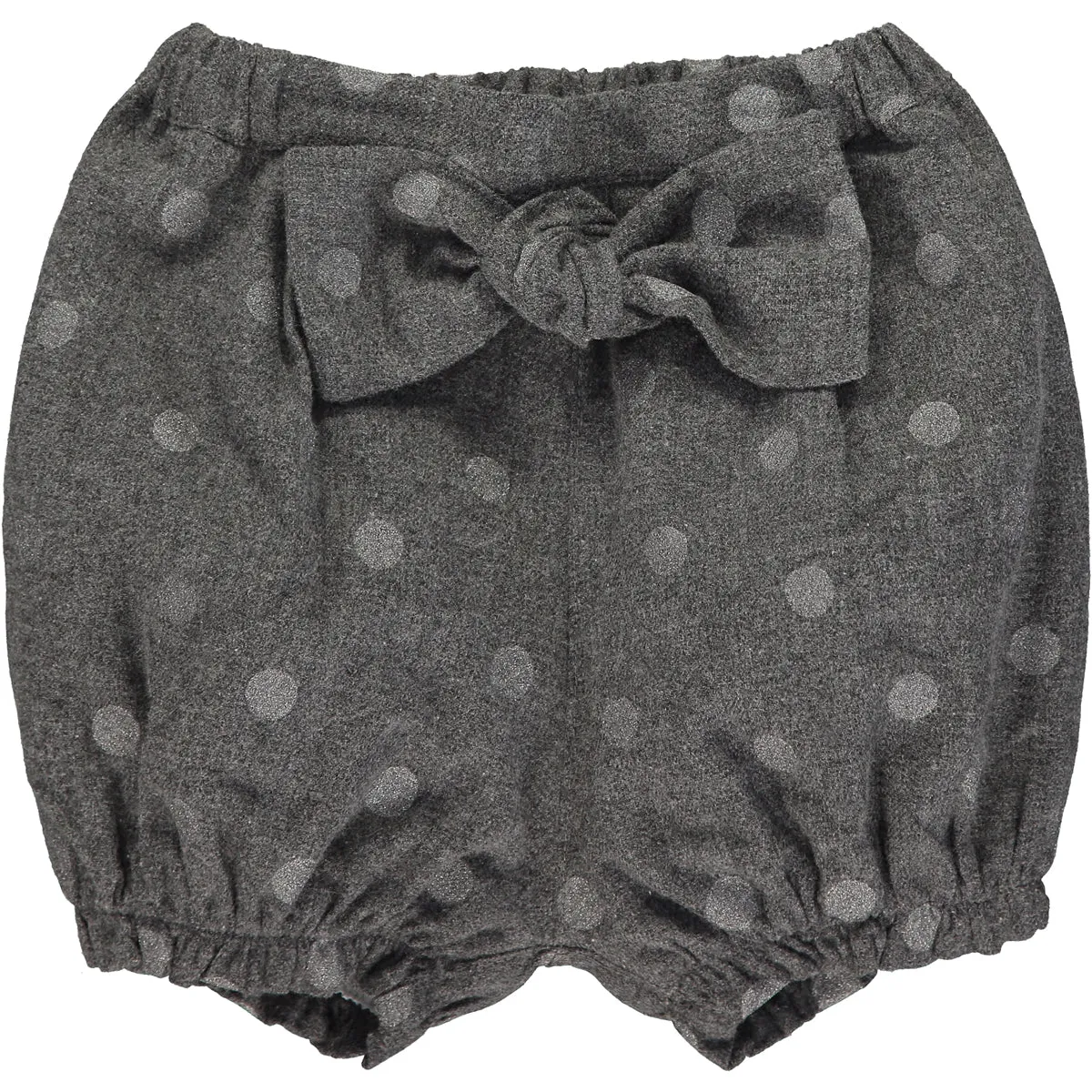 Baby Girl Grey Sparkly Cotton Shorts