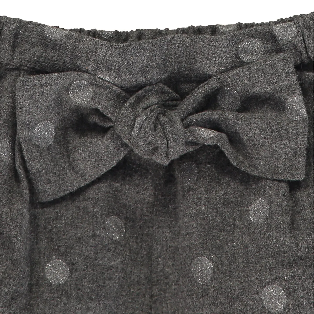 Baby Girl Grey Sparkly Cotton Shorts