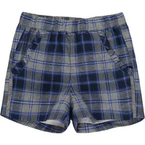 Baby Girls Ivory Cotton Shorts