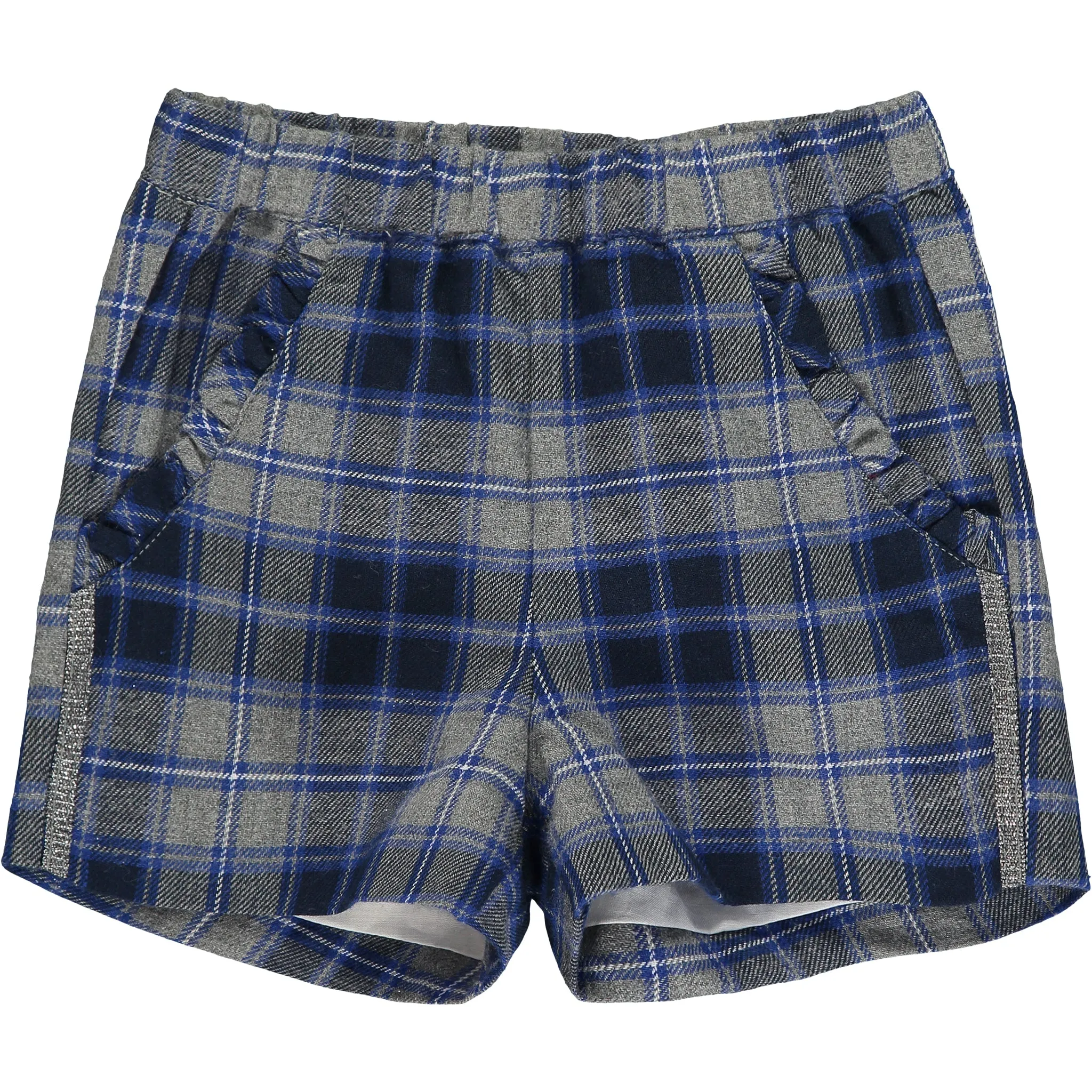Baby Girls Ivory Cotton Shorts
