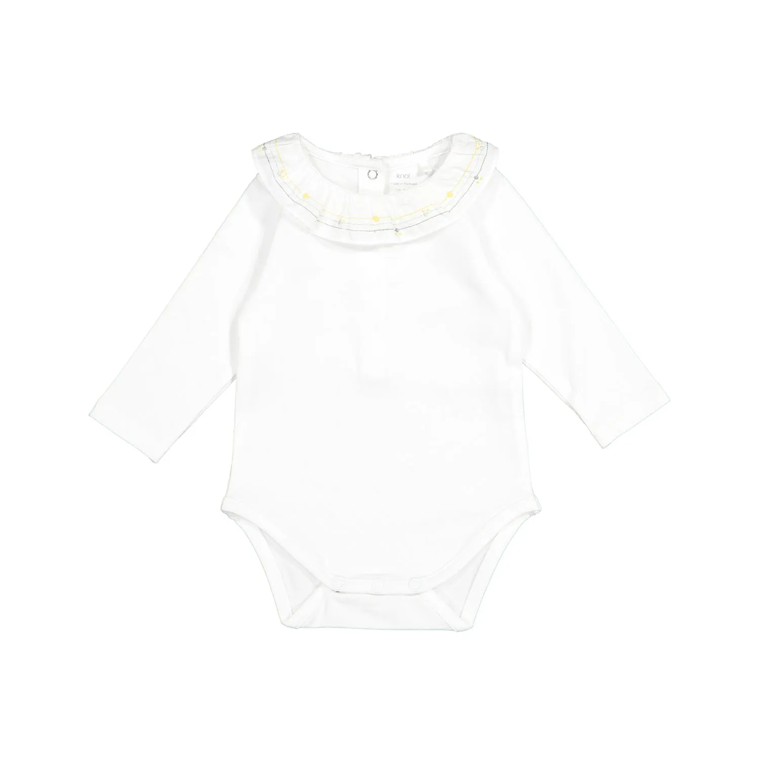 Baby Girls White Cotton Bodysuit