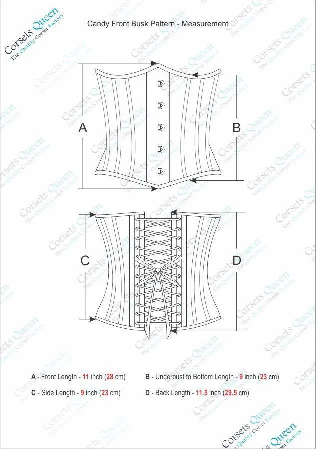 Baldwin Denim Underbust Corset