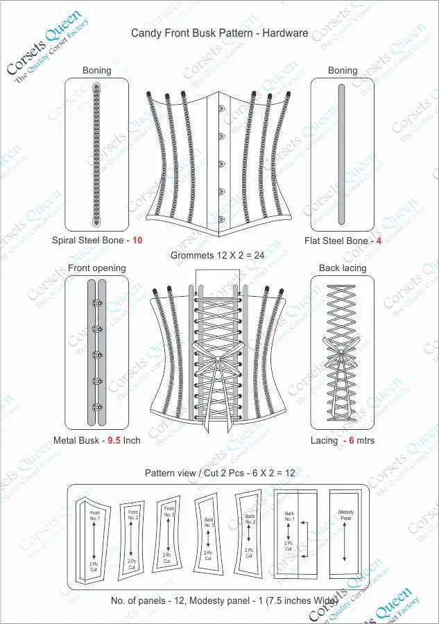 Baldwin Denim Underbust Corset