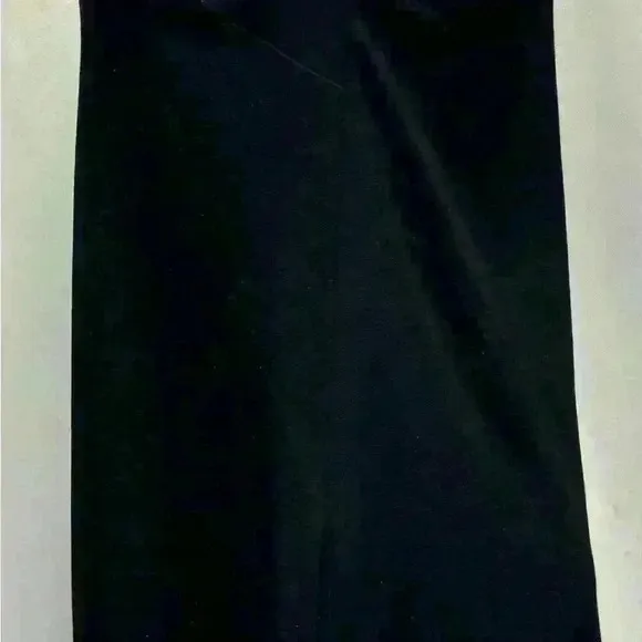 Banana republic Black ponte knit swing dress, size 0 Petite