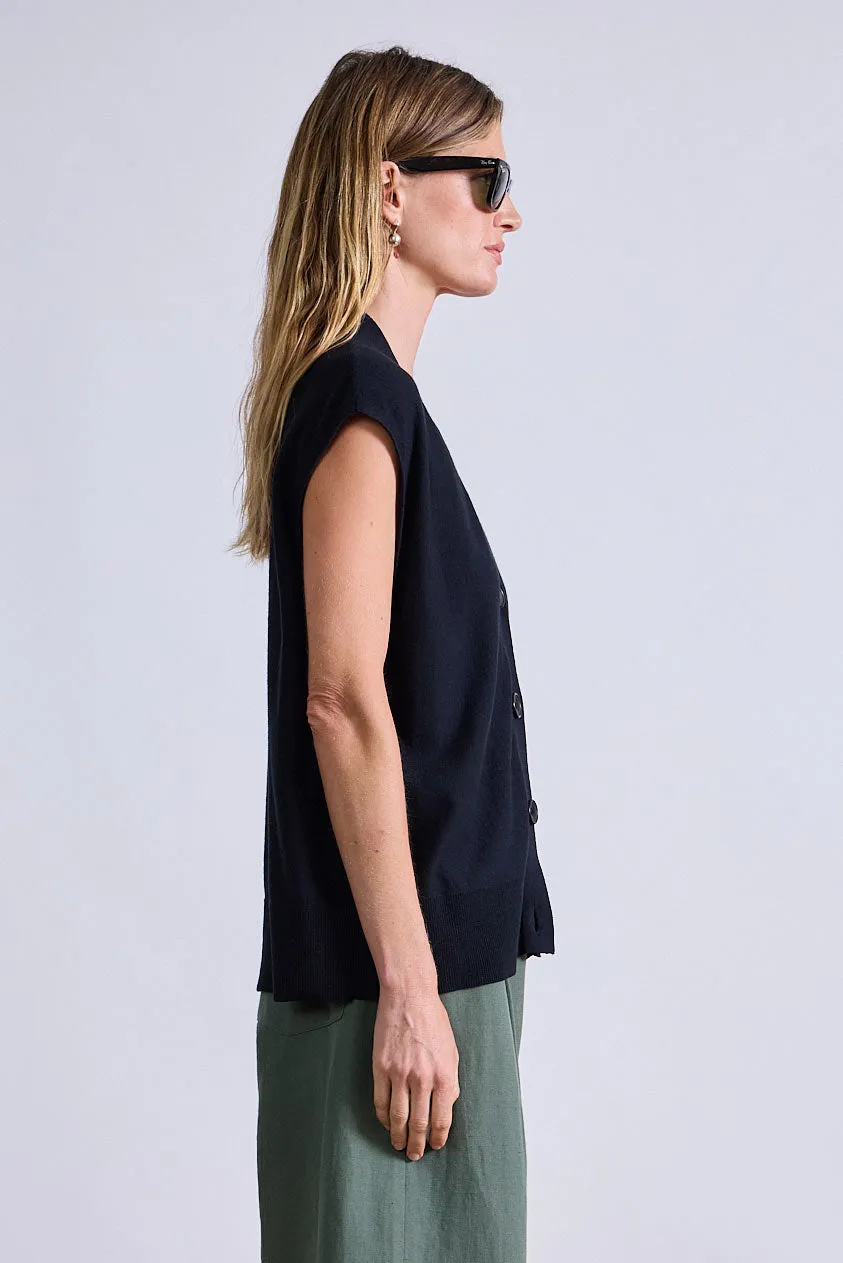 Bardi Drippy Vest in Black