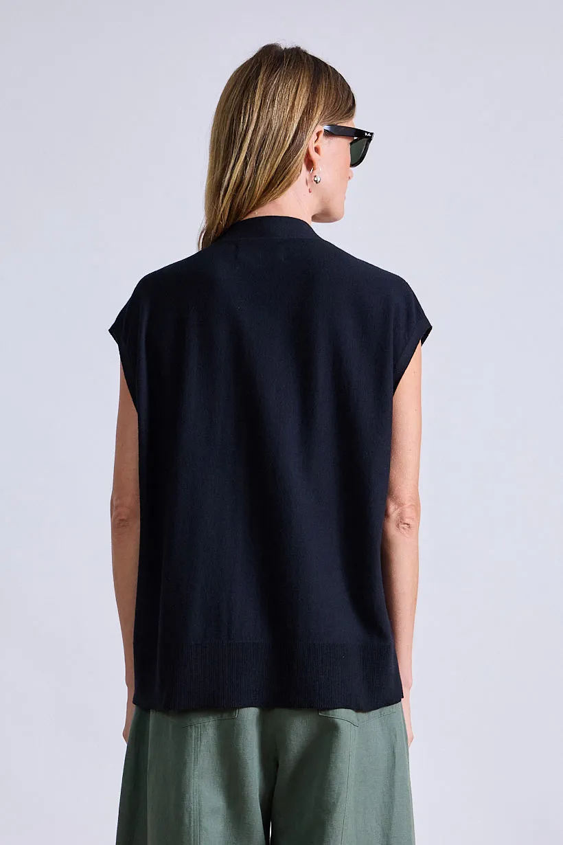 Bardi Drippy Vest in Black