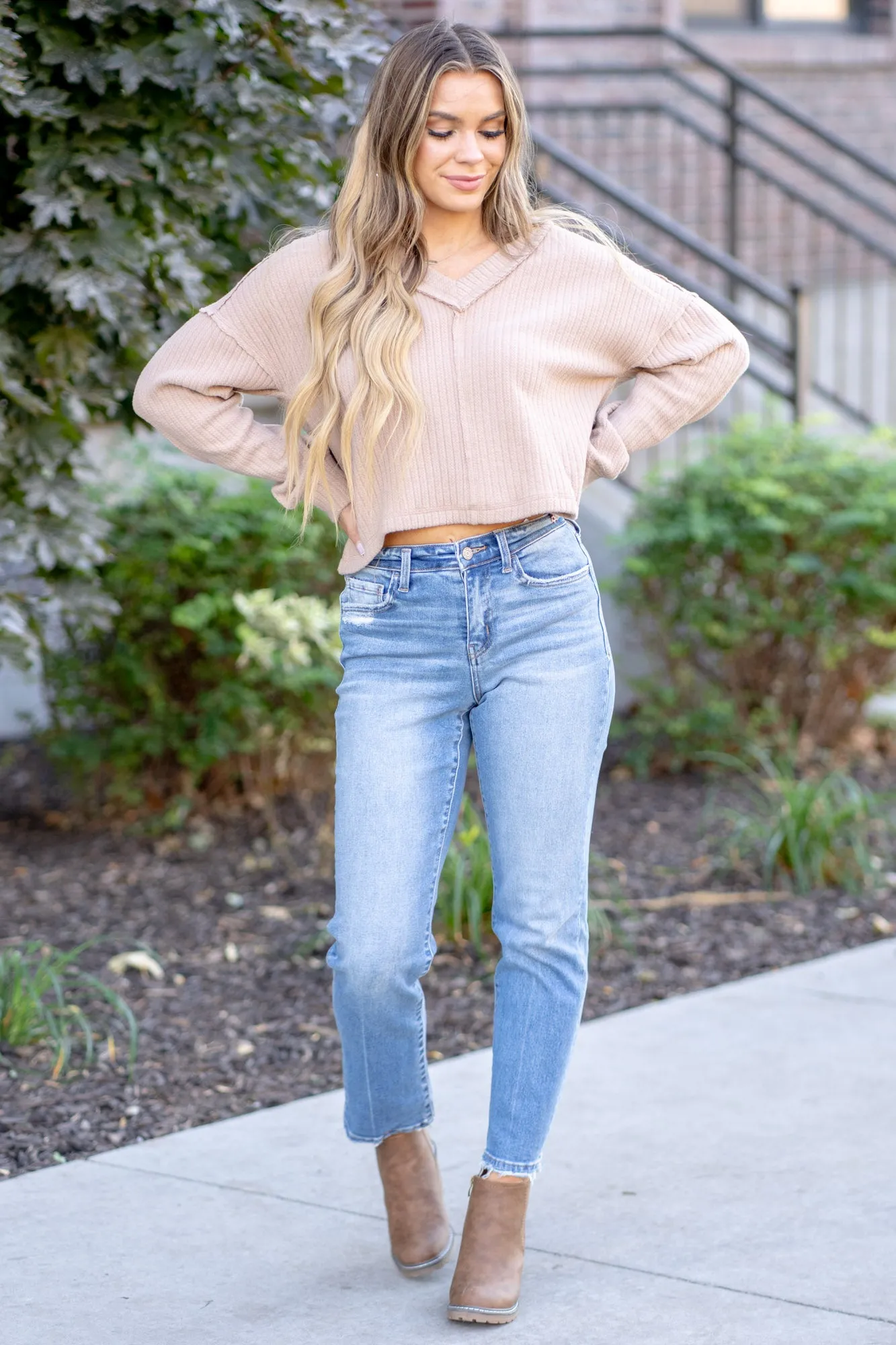 Bardot High Rise Tapered Straight Leg