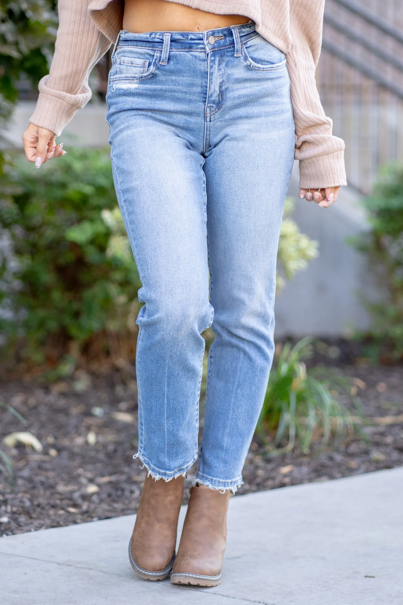 Bardot High Rise Tapered Straight Leg