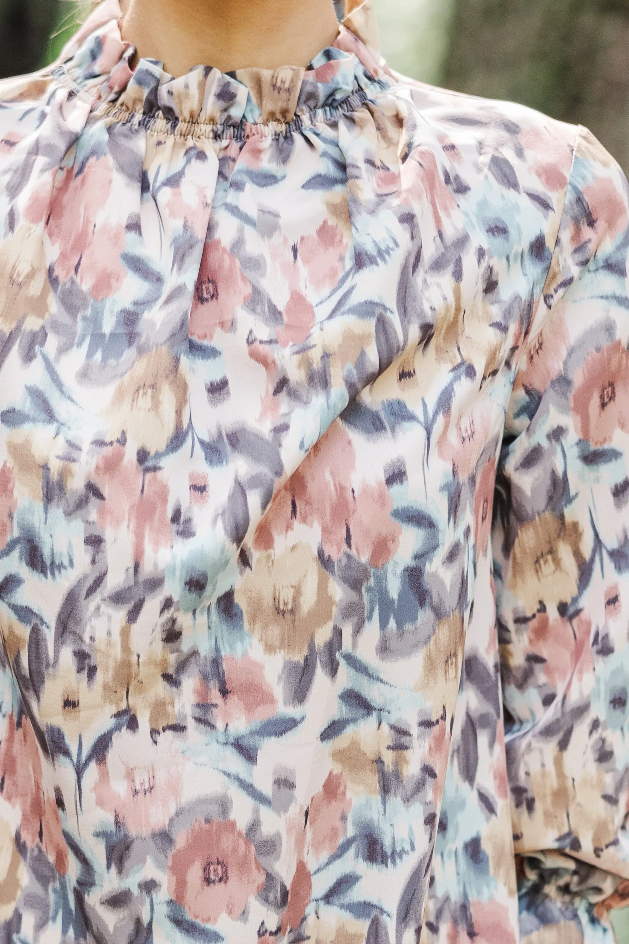 Beauty And Brains Cinnamon Brown Floral Shift Dress
