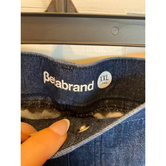 Betabrand Women’s Yoga Straight Leg Denim Jeans Size XXL Long