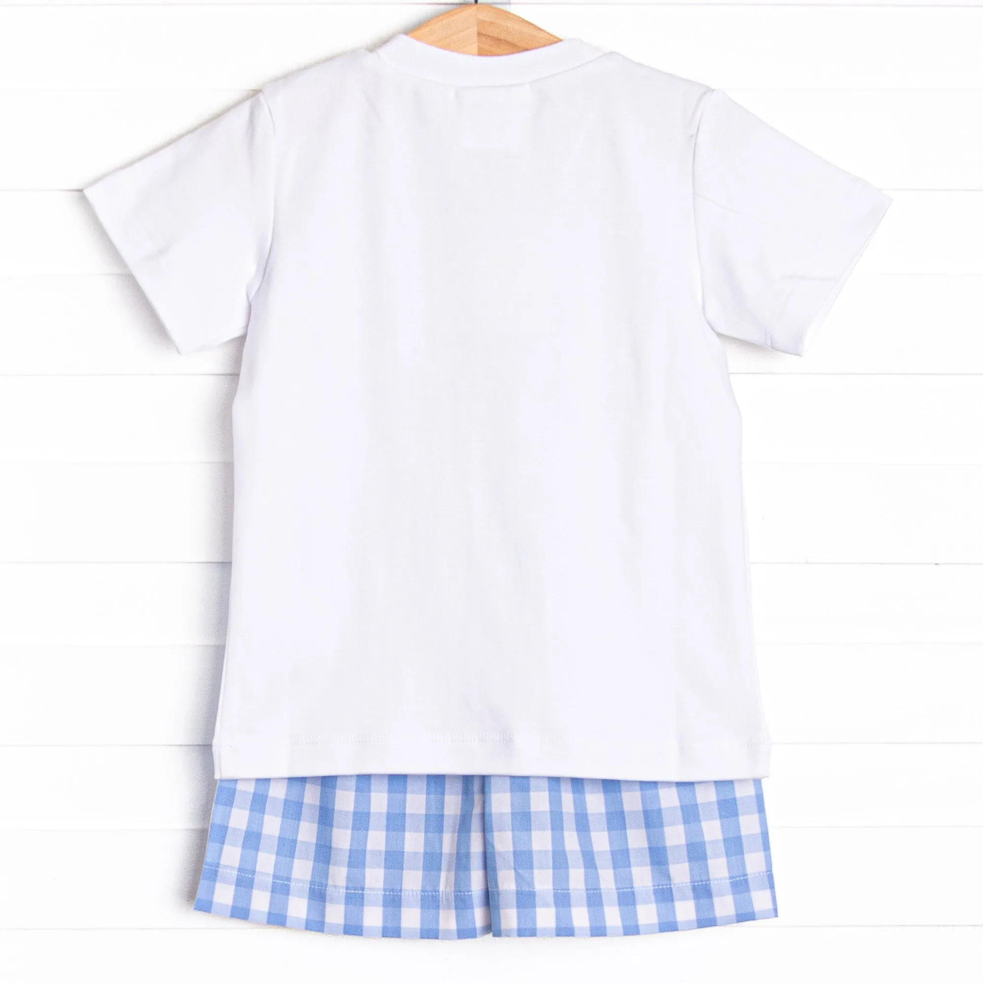 Big Brother Smocked Short Set, Blue