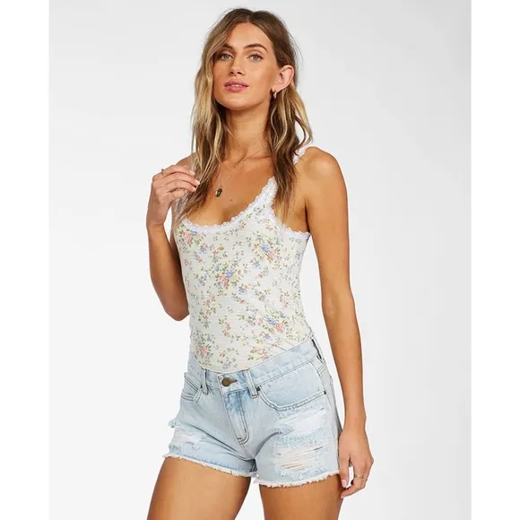 Billabong Frayed Denim Shorts